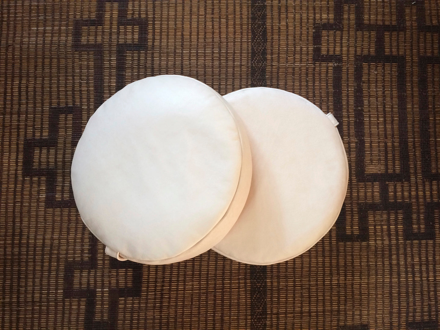 Leather top meditation cushion