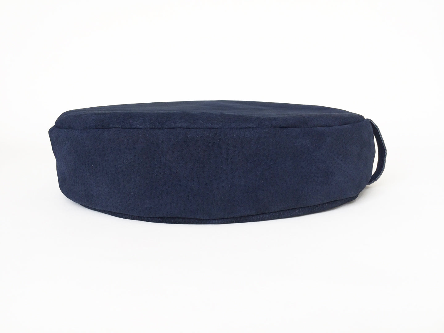 PEBBLE meditation cushion in navy suede
